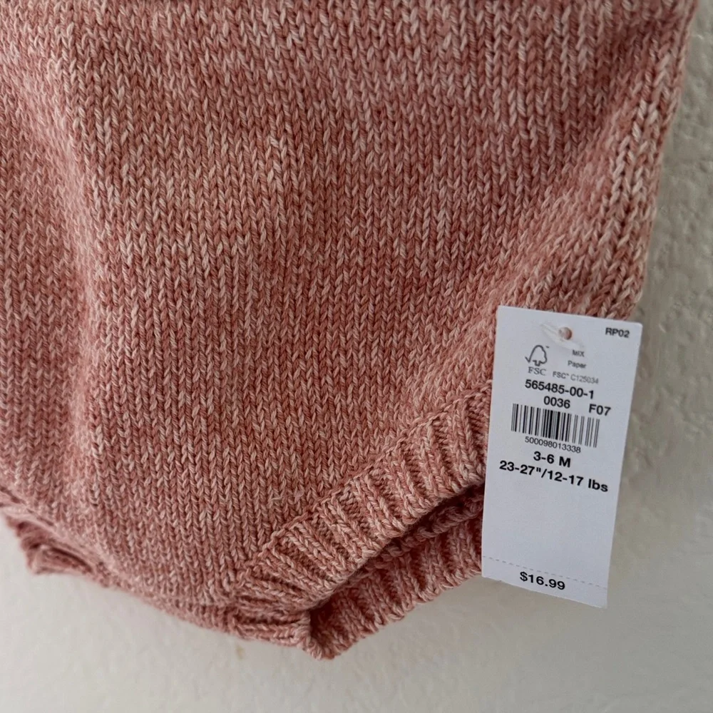 Old Navy Pink Knit Diaper Cover - 3-6months